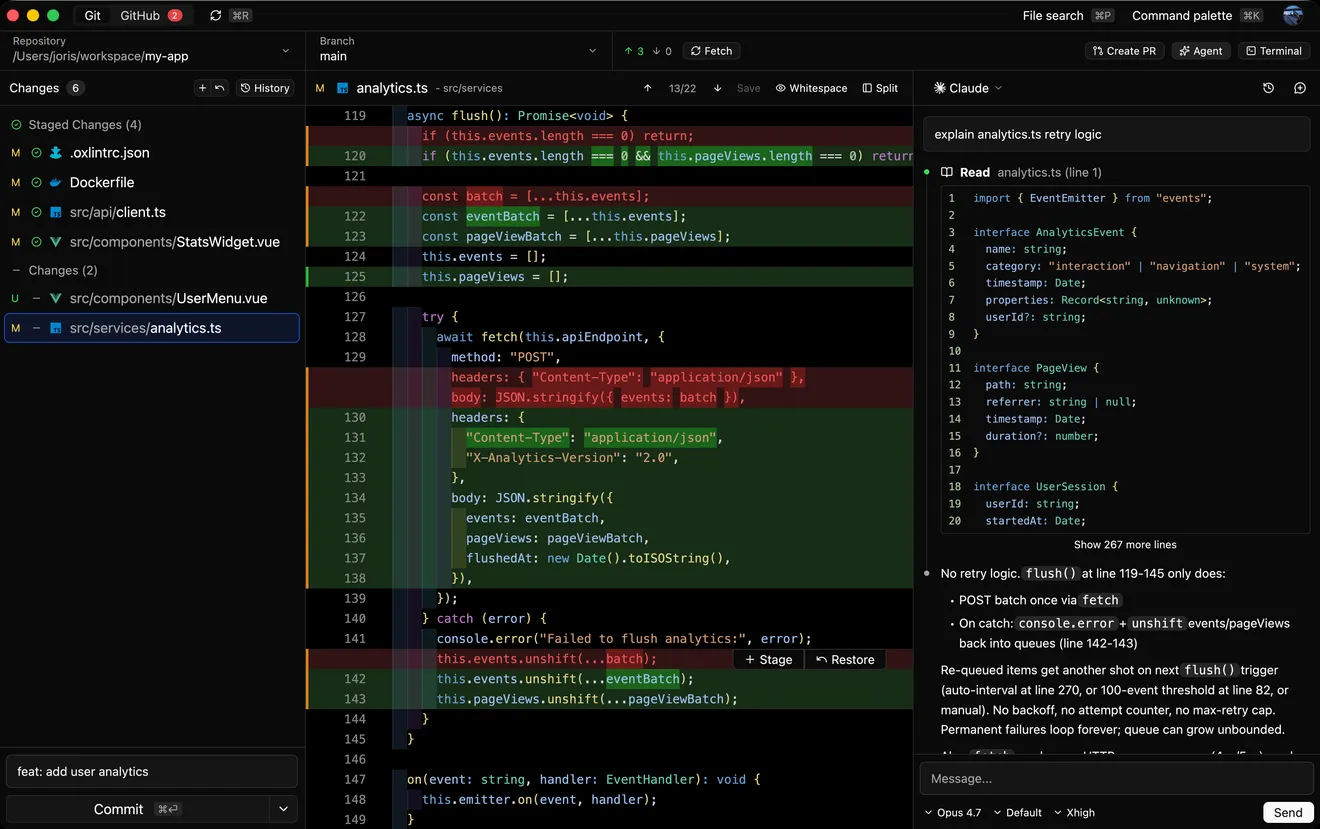 Reviu desktop interface preview