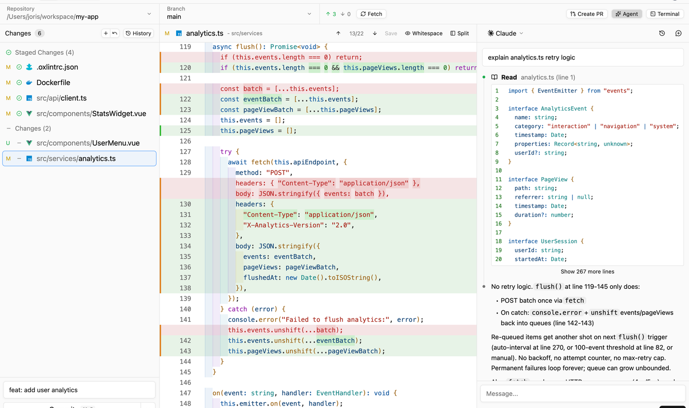 Reviu desktop interface preview