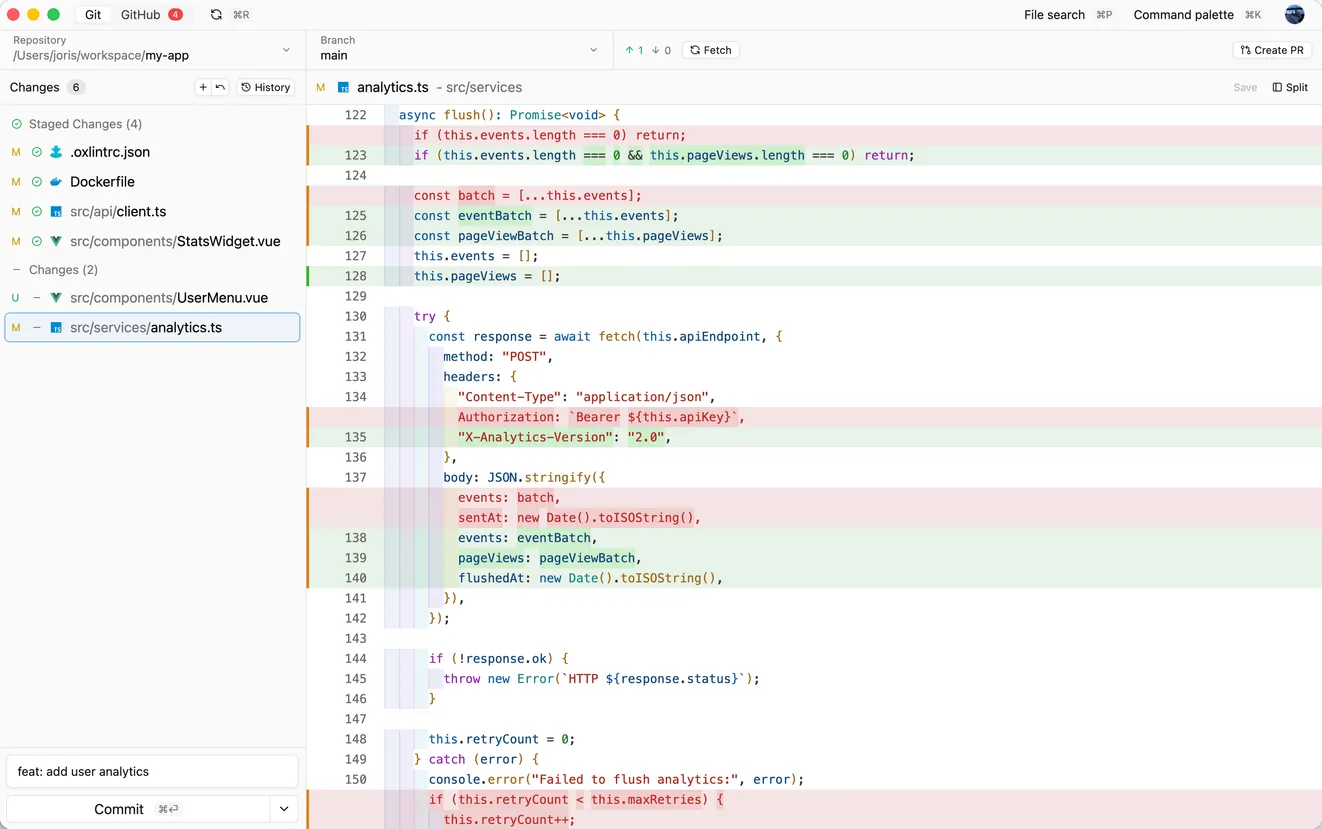 Reviu desktop interface preview